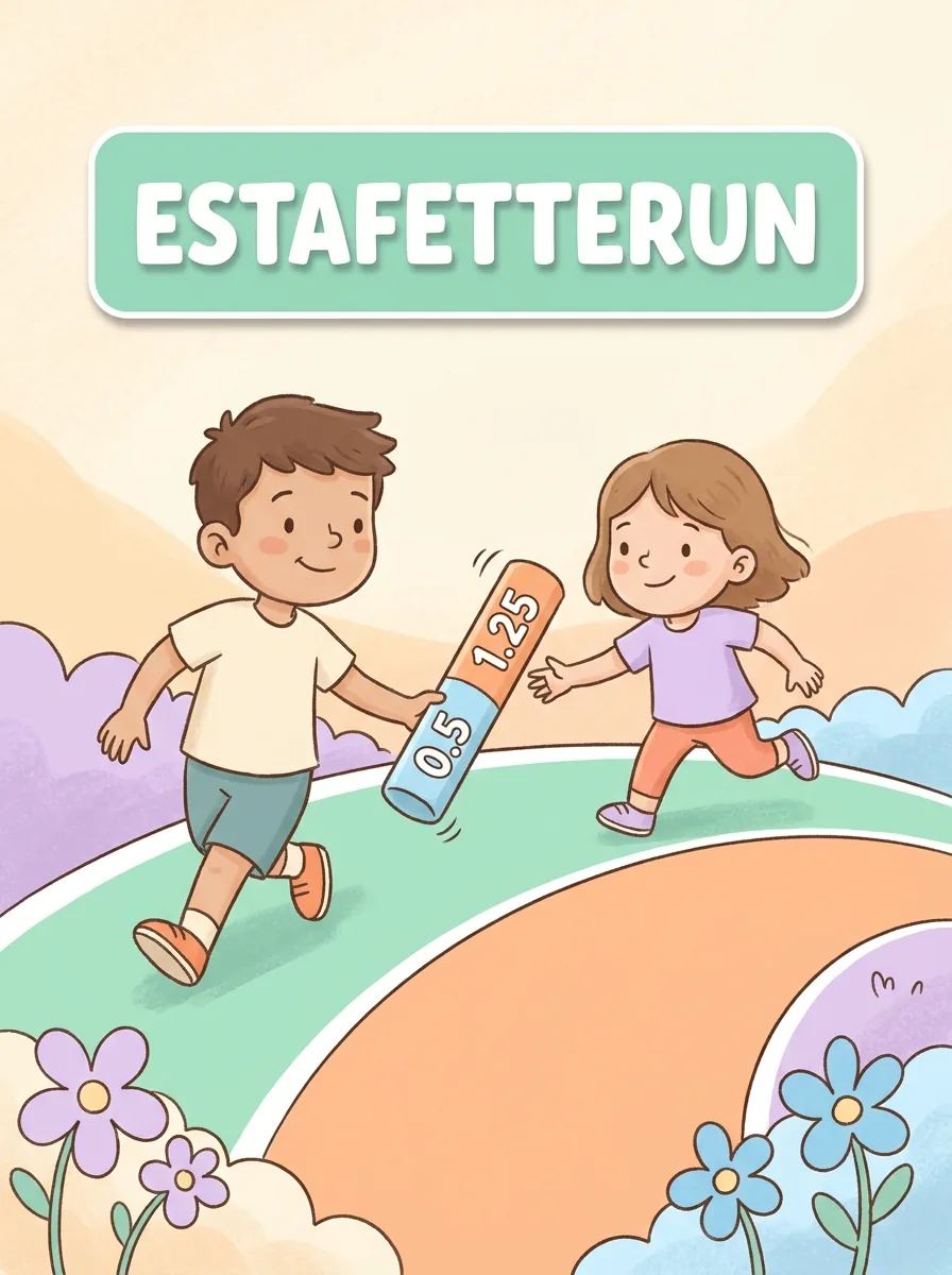 Estafetterun · kommagetallen